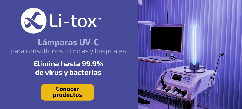 Lámparas de luz ultravioleta para desinfección de consultorios, clínicas y hospitales